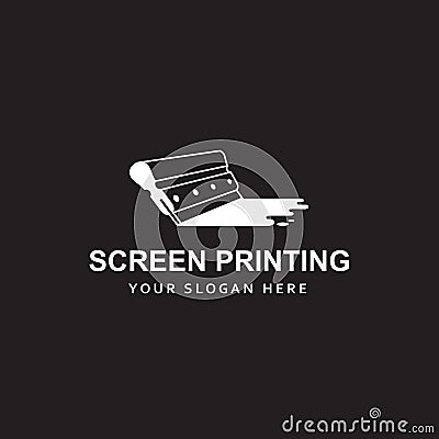 Silk screen printing icon Vector Illustration