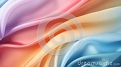 Silky Waves in a Gradient Background, Elevate Your Design Work Stock Photo