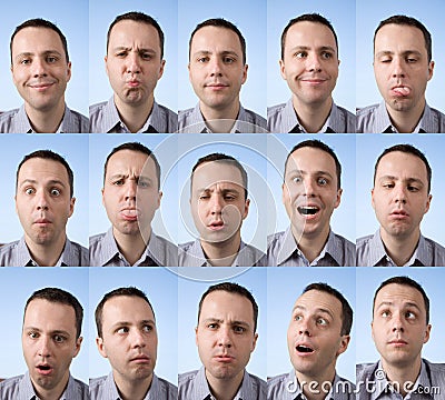 Silly Faces Stock Photo