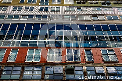 Appartments at the Silodam, Amsterdam center, the Netherlands Stock Photo