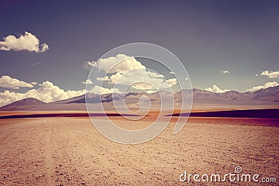 Siloli desert in sud Lipez reserva, Bolivia Stock Photo