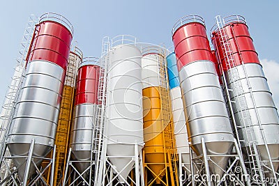 Silos Stock Photo