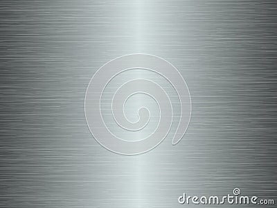 Silver background and foil texture, shiny and metal steel gradient template. Brushed stainless steel pattern â€“ vector Stock Photo