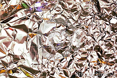 Silver background with glitter and lights Stock Photo