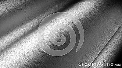 Silver Car wrapping film roll brushed clode up background. 3d rendering Cartoon Illustration