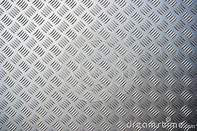 Silver Checker plate Template Stock Photo