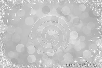 Silver christmas background Stock Photo