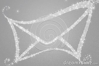 Silver christmas background Stock Photo