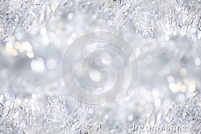 Silver Christmas background Stock Photo