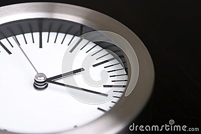 Silver clock Stock Photo