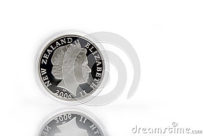 Silver coin Editorial Stock Photo