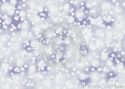 Silver confetti glitter holiday festive celebration abstract bokeh background Stock Photo