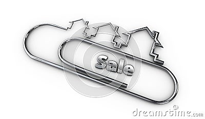 Silver 3d modern design logo with sale word illustration Cartoon Illustration