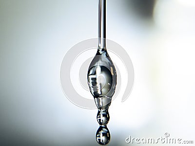 Silver drop Stock Photo