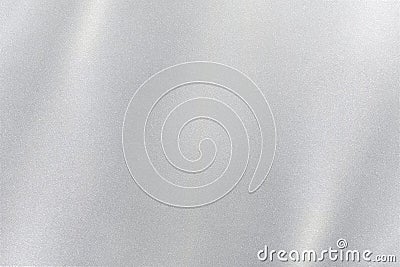 Silver foil glitter metal wall with glowing shiny light, abstract texture background Stock Photo