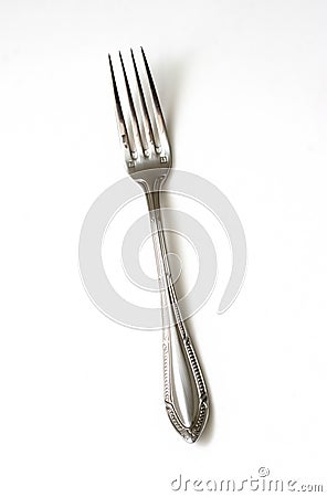 Silver fork Stock Photo