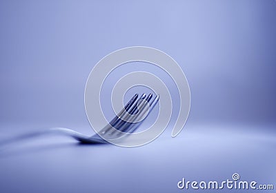 Silver fork Stock Photo