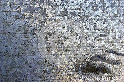 Silver galvanized surface of protective material in the house Stock Photo