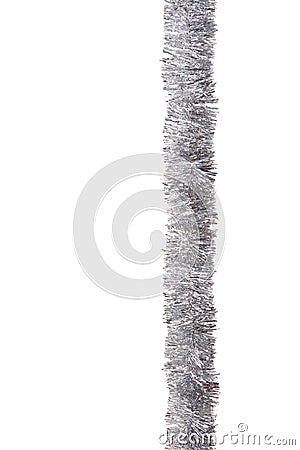 Silver garland Stock Photo