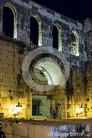 Silver Gate.Palace of the Emperor Diocletian.Split. Croatia Stock Photo