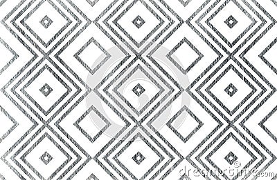 Silver geometrical pattern. Stock Photo