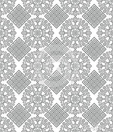 Silver geometrical wallpaper Vector Illustration