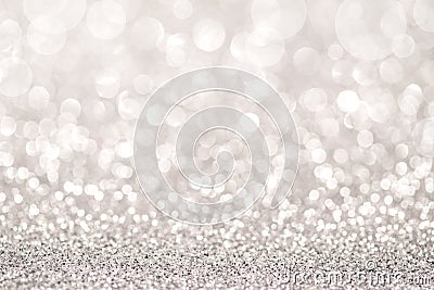 Silver glitter light Stock Photo