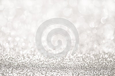 Silver glitter light Stock Photo