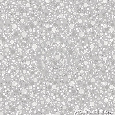 Silver glitter seamless pattern. Vector Illustration