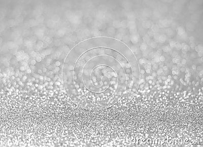 Silver glitter shiny texture background for christmas, Celebration concept. Stock Photo