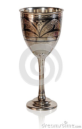 Silver goblet Stock Photo