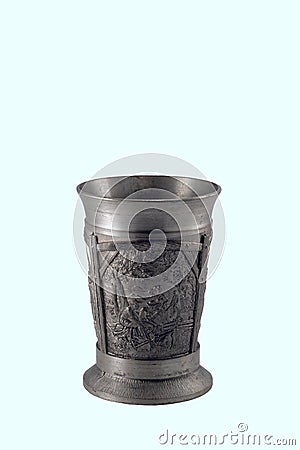 Silver goblet Stock Photo