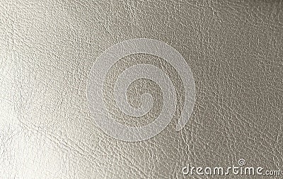 Silver Gradient Background. Silvery Brilliant Background. Gray Background of Genuine Leather Stock Photo