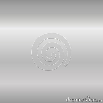 Silver gradient smooth texture. Empty gray metal background. Light metallic plate template, steel abstract pattern Vector Illustration