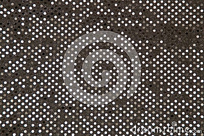 Silver grey sequined fabric background Stock Photo