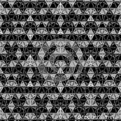 Silver Hex Shap Abstract Creative Background Stock Photo