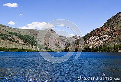 Silver Lake Resort in June Lake California Stock Photo