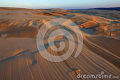 Silver Lake Sand Dunes Stock Photo