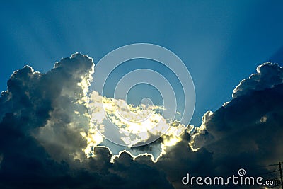 Silver Lining Stock Photo