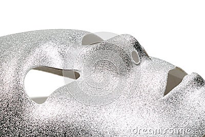 Silver Mask Stock Photo