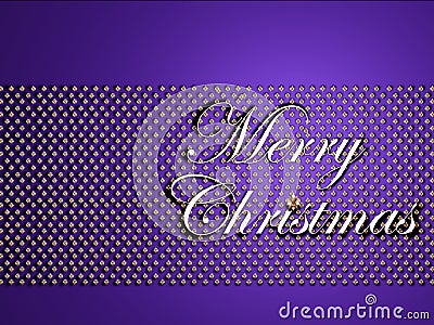 Silver merry christmas text Cartoon Illustration