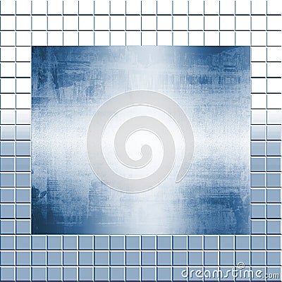 Silver Metal On Tiles Stock Photo