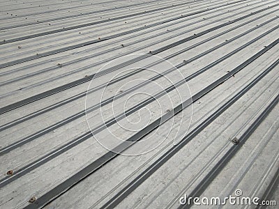 silver metalic roof textured background Stock Photo