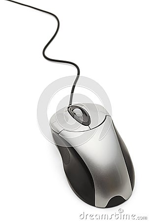 Silver Mouse Stock Photo