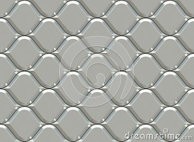 Silver ornamental pattern. Arabic seamless pattern. High quality seamless 3d illustration. Cartoon Illustration