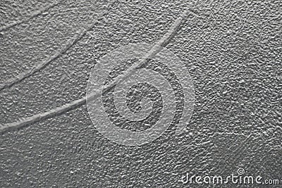 Silver painted cement walls Stock Photo