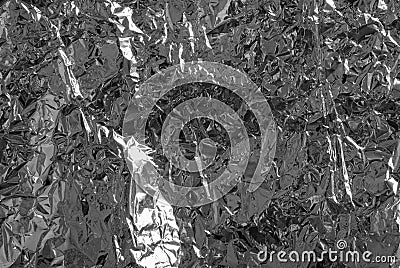 Silver paper of foil Stock Photo