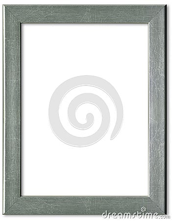 Silver picture frame Stock Photo