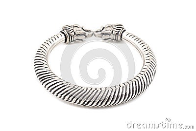 Silver Bracelet Stock Photo