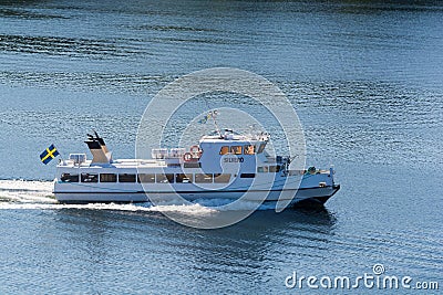 Silverö small ferry Editorial Stock Photo